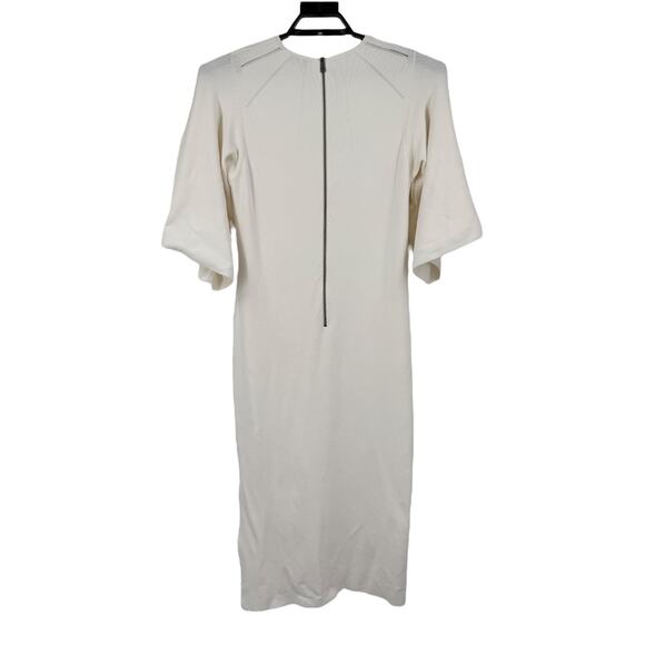 Ted Baker sweater Dress Lounia Fluted Sleeve Body-Con cream size 6 (US 14) - Picture 4 of 8